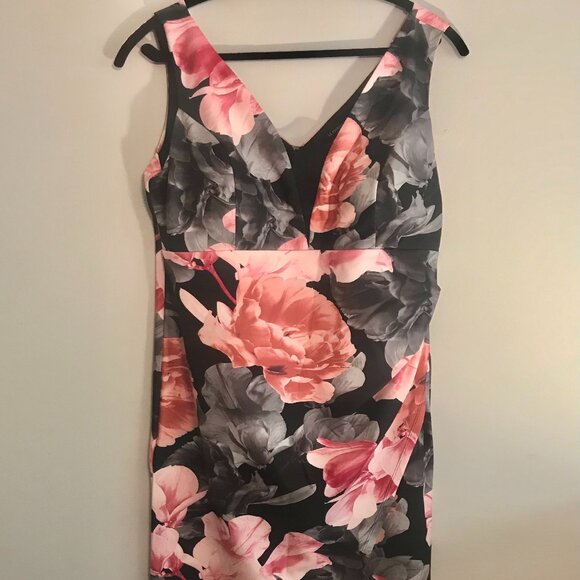 Le Chateau Floral Sleeveless Dress Sixe XL - Picture 2 of 7